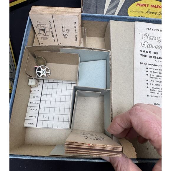 1959 Board game Perry Mason Game - Case of the Missing Suspect Nice! - Picture 9 of 13